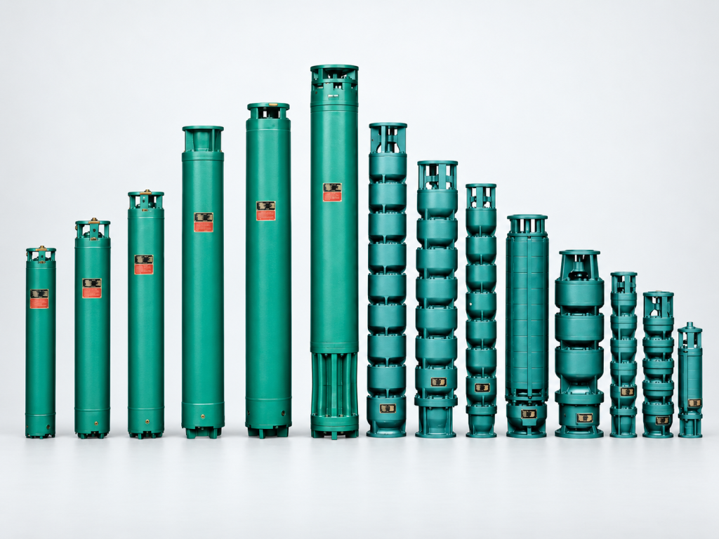 Ganquan borehole submersible pump range