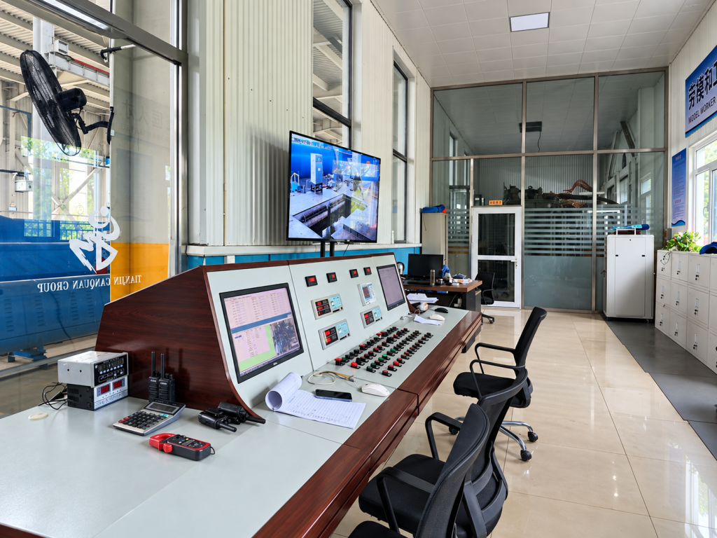 Pump test control room at Tianjin Ganquan Group
